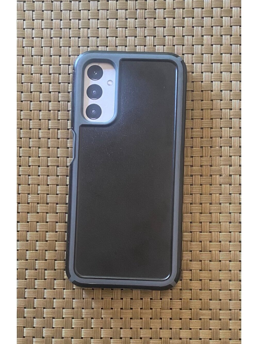 Onn Slim Rugged Case for Samsung Galaxy A14 5G Black/Gray